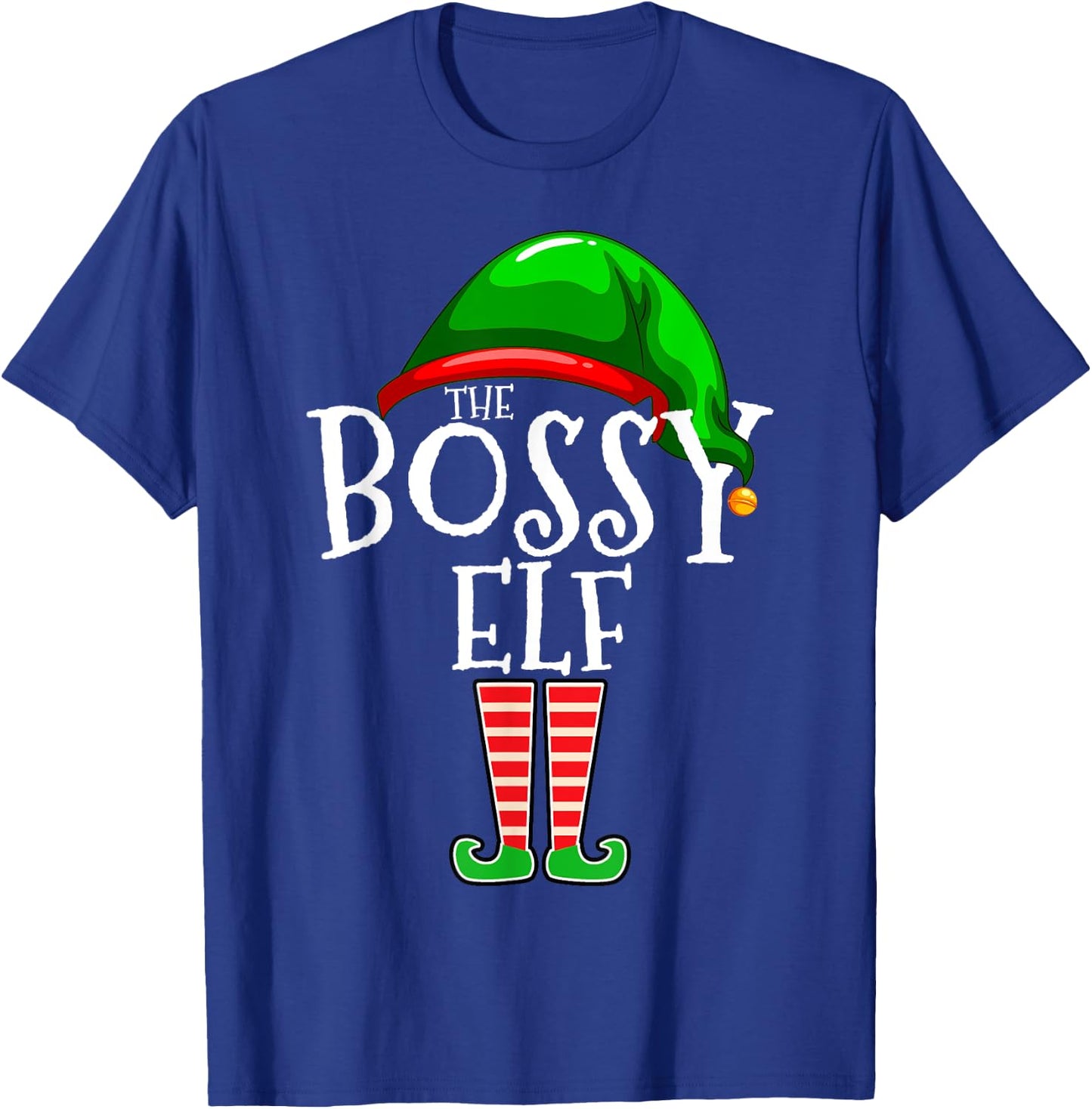 The Bossy Elf Group Matching Family Christmas T-Shirt - T-Shirt | Royal