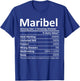 MARIBEL Nutrition Personalized Name Funny Christmas Gift T-Shirt - T-Shirt | Royal