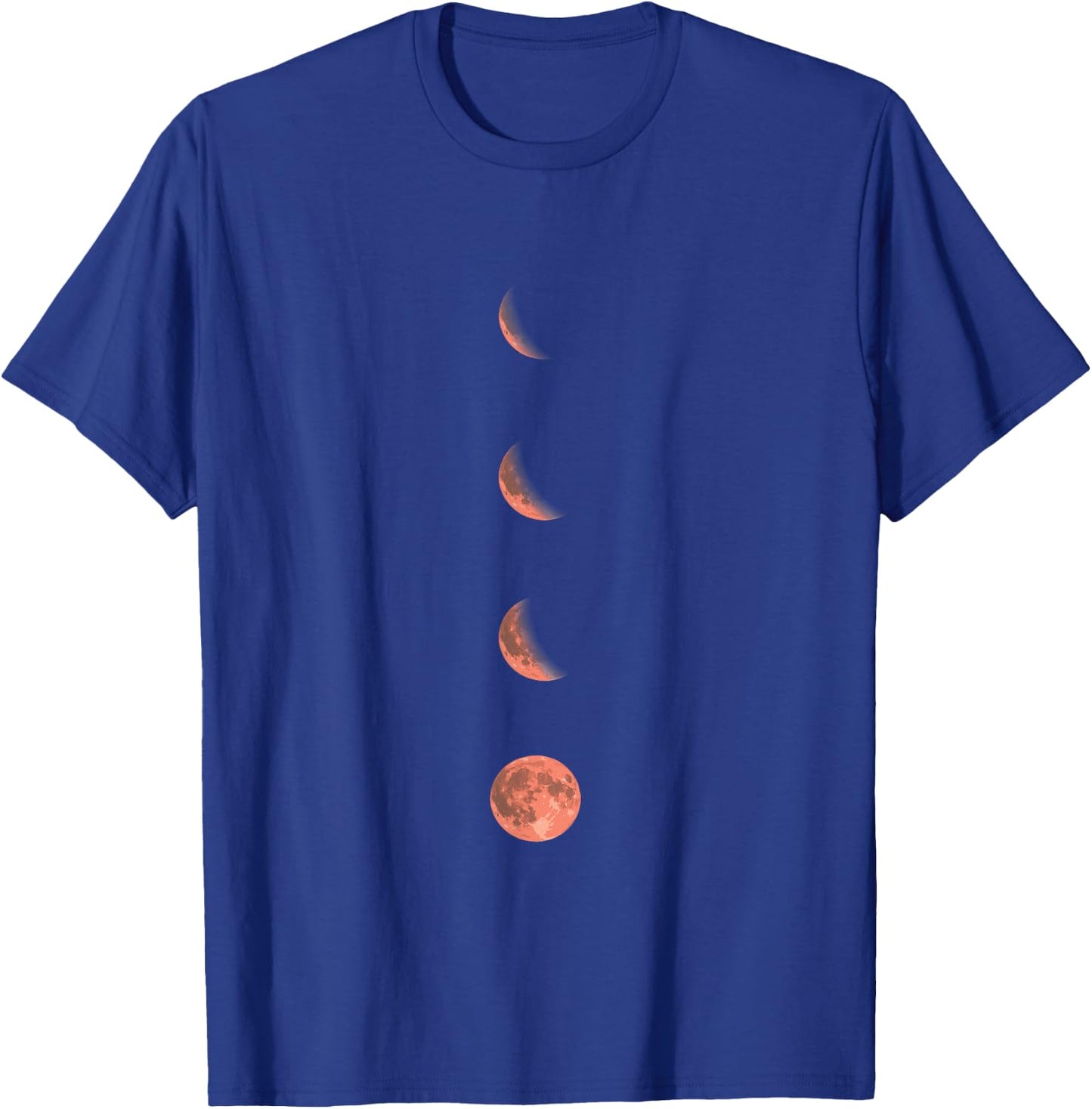 Moon Phases Lunar Science Astronomy Space Lover T-Shirt - T-Shirt | Royal