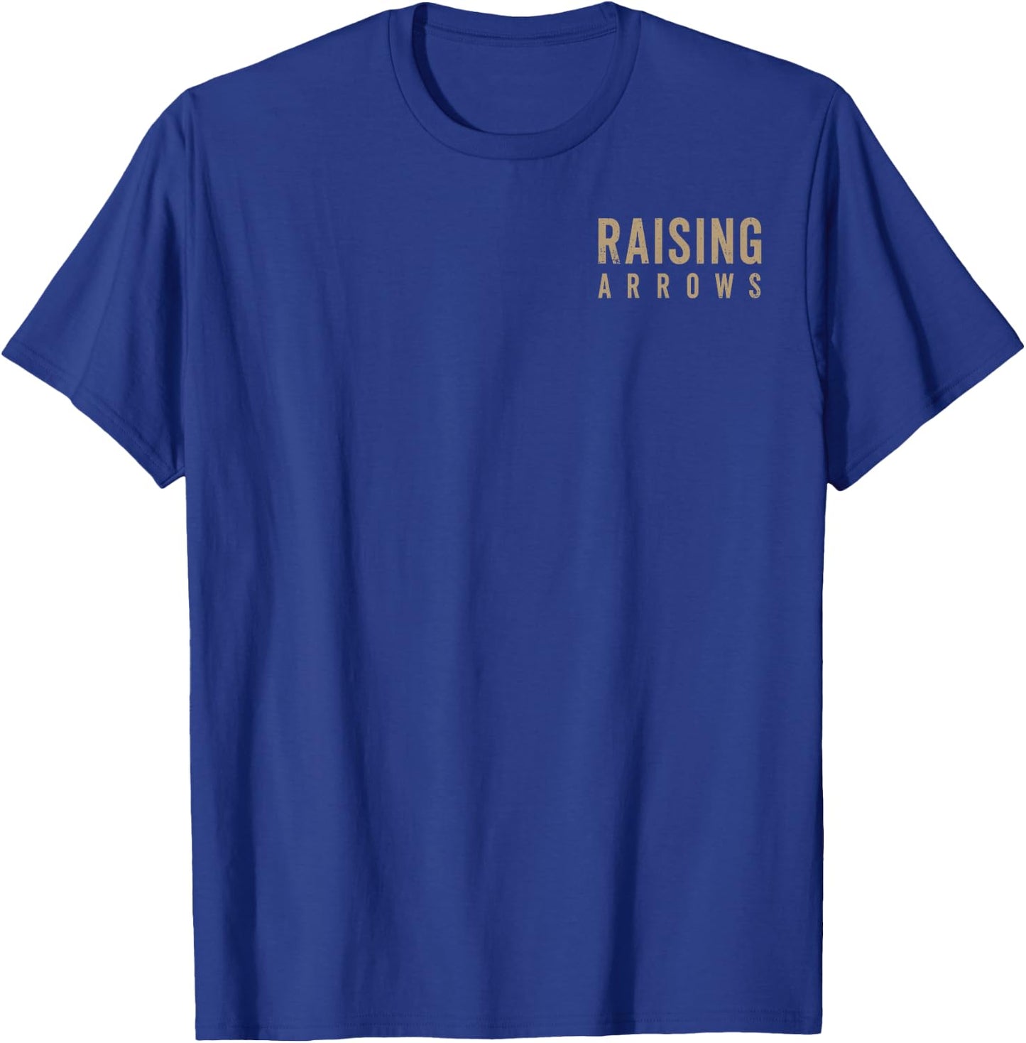 Dad Raising Arrows Fathers Day Christian Dad Husband T-Shirt - T-Shirt | Royal