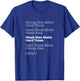 Strong Men Make Good Times White Text Graphic T-Shirt - T-Shirt | Royal