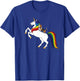 Kids & Girls Rainbow Unicorn Basset Hound Lover T-Shirt - T-Shirt | Royal