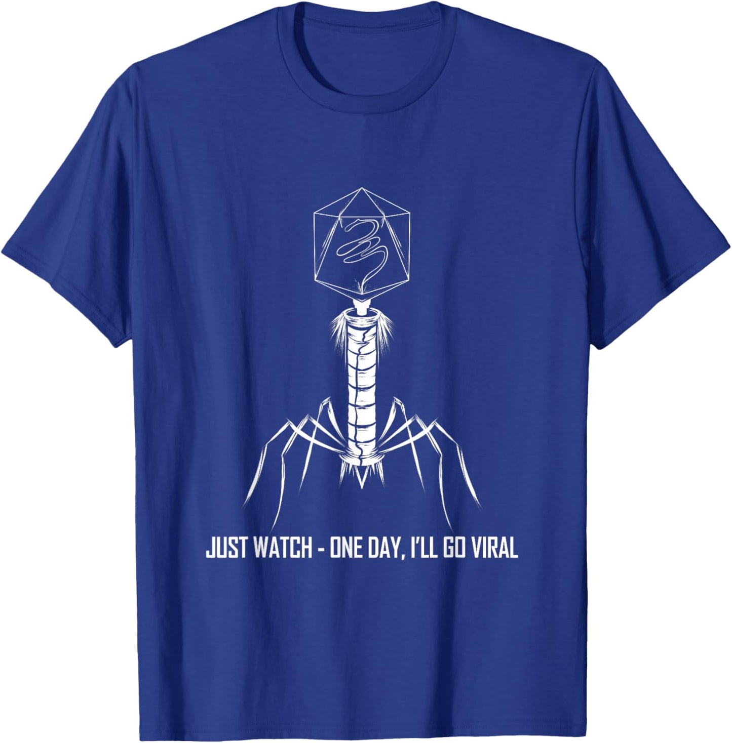 Microbiology Virus Biology Virology Viral Bacteriophage T-Shirt - T-Shirt | Royal