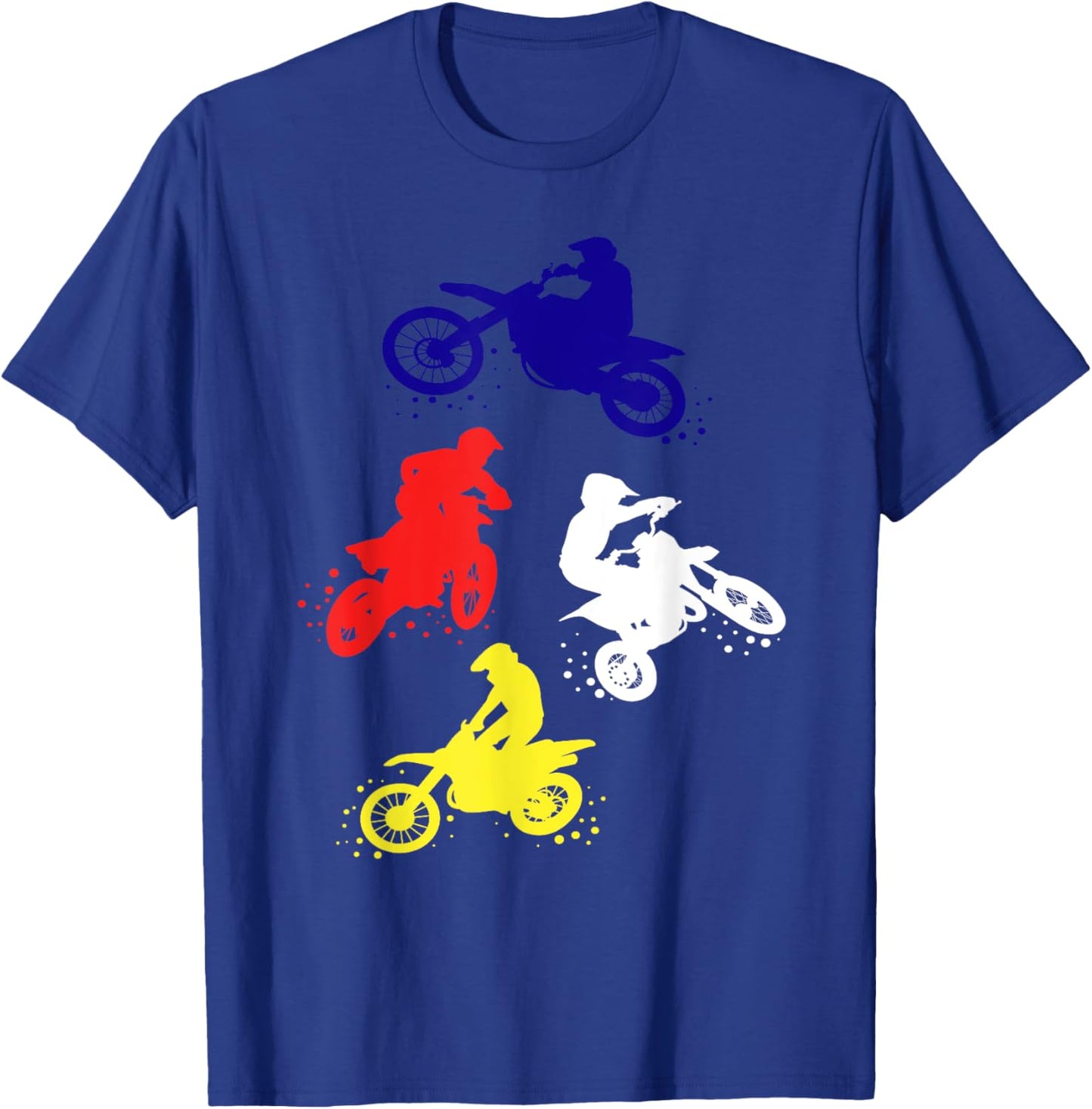 Retro Dirt Bike Boys Toddler Motocross Gift T-Shirt - T-Shirt | Royal