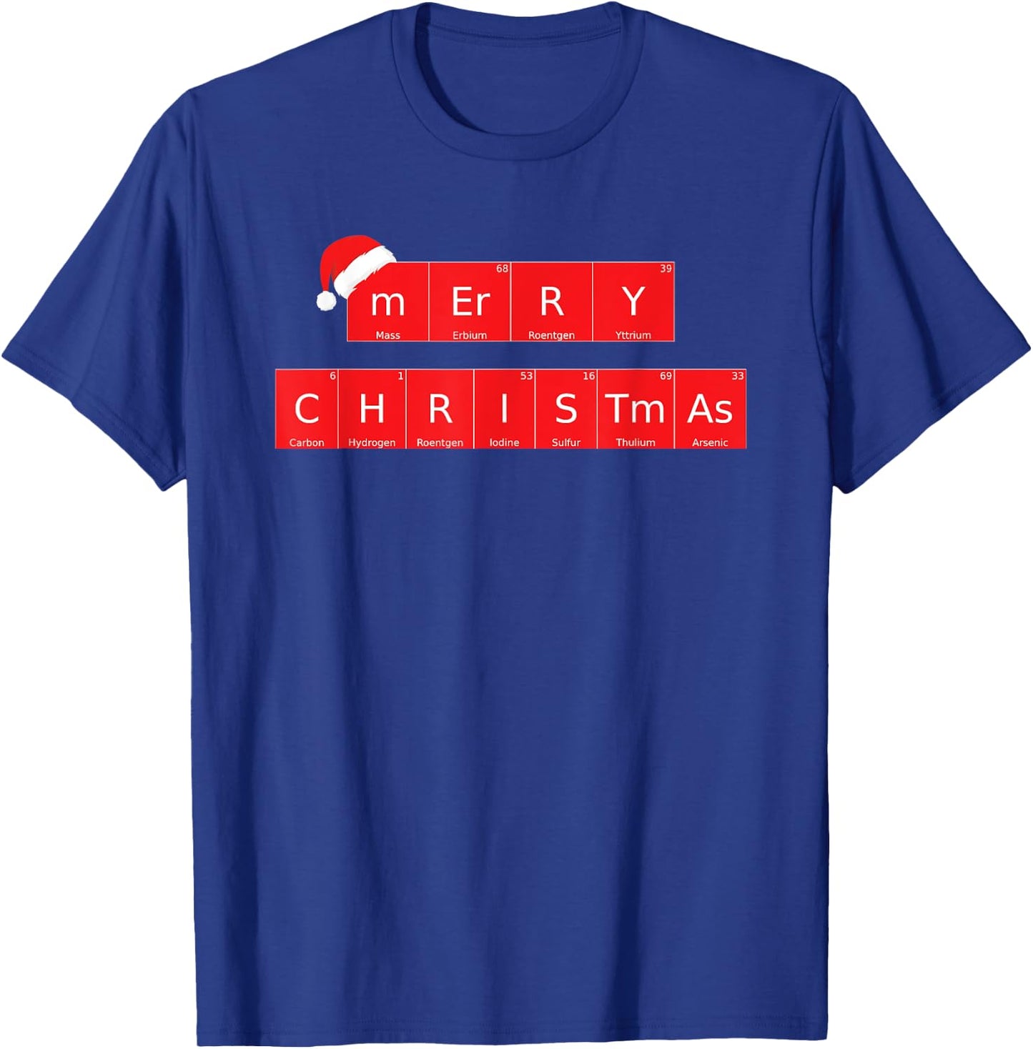 Funny Chemistry Nerd Teachers Geek Gift Christmas Science T-Shirt - T-Shirt | Royal