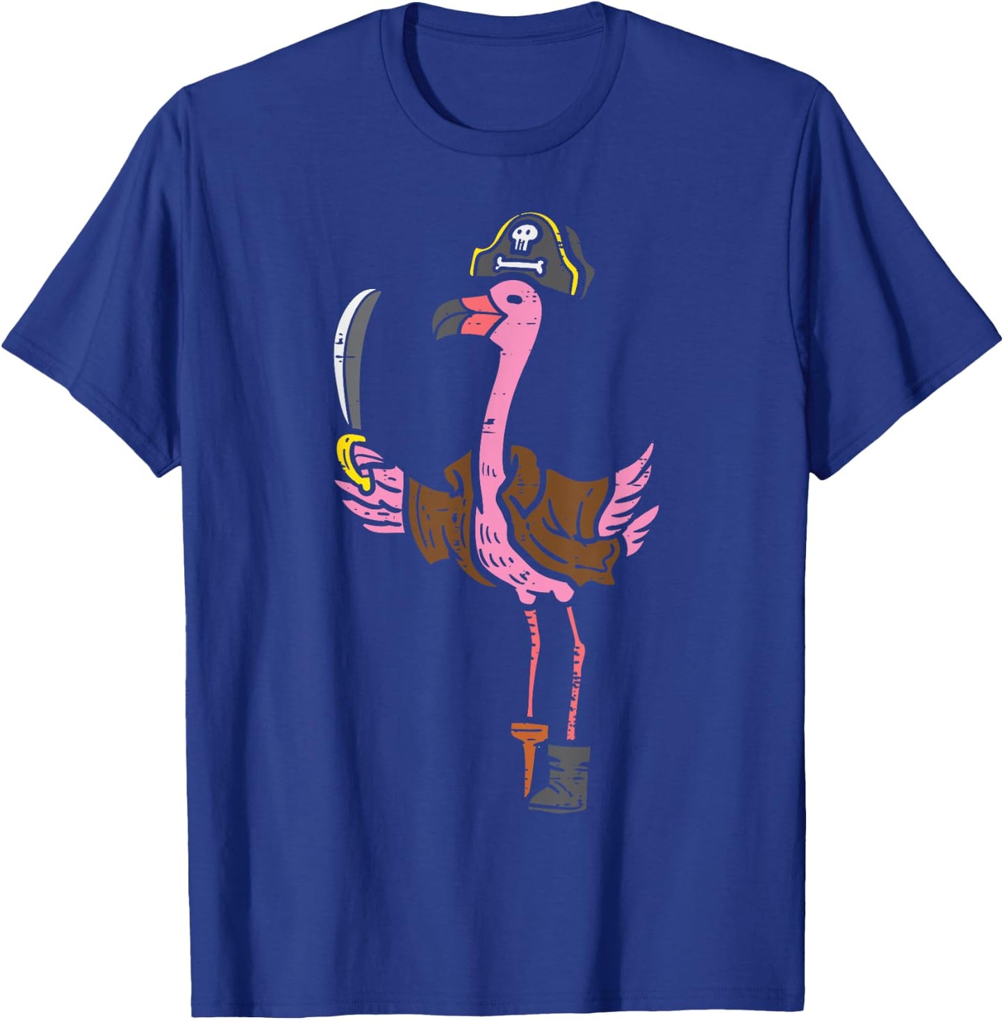 Flamingo Pirate Animal Bird Flamingoween Halloween Women T-Shirt - T-Shirt | Royal