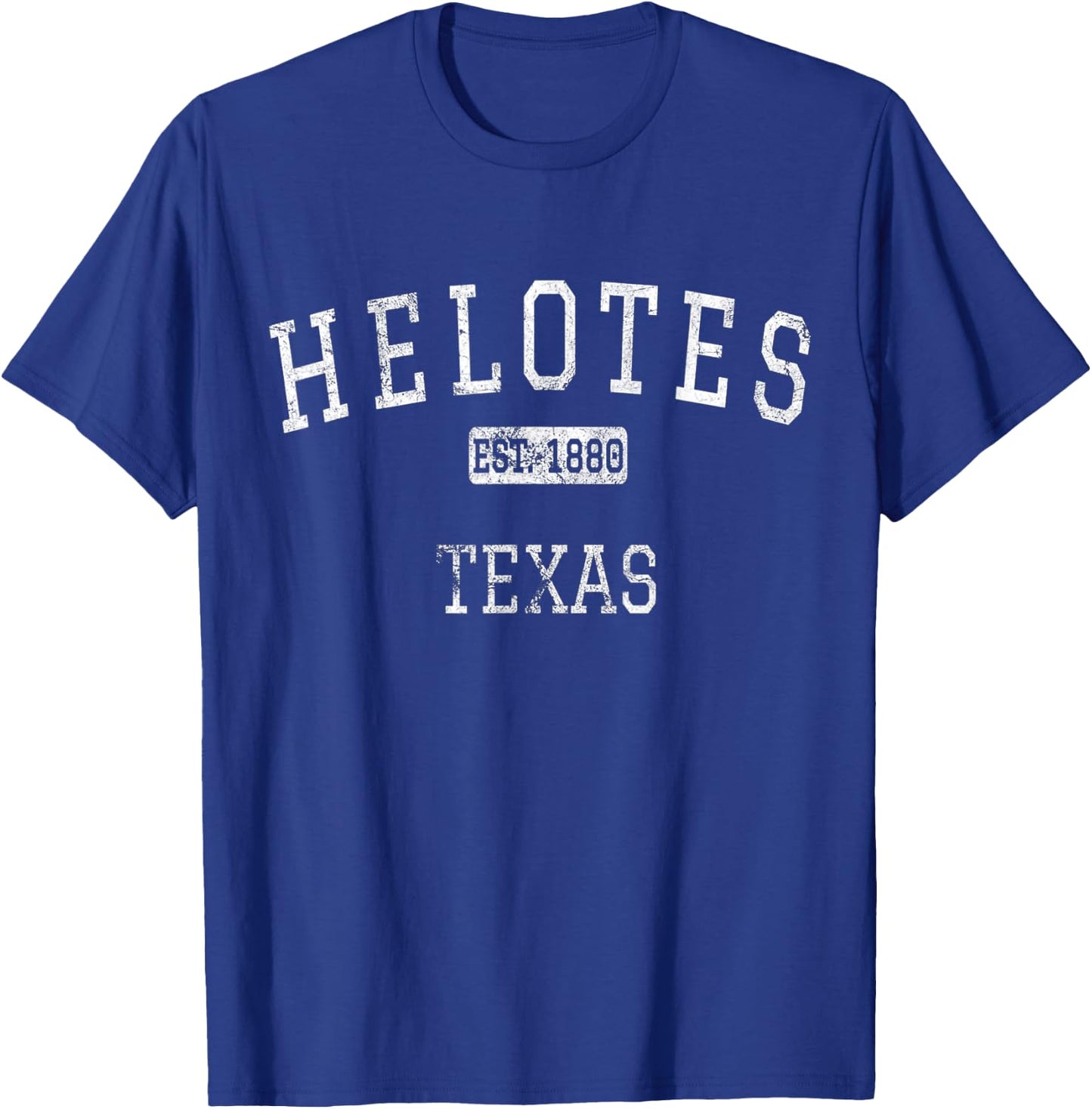 Helotes Texas TX Vintage T-Shirt - T-Shirt | Royal