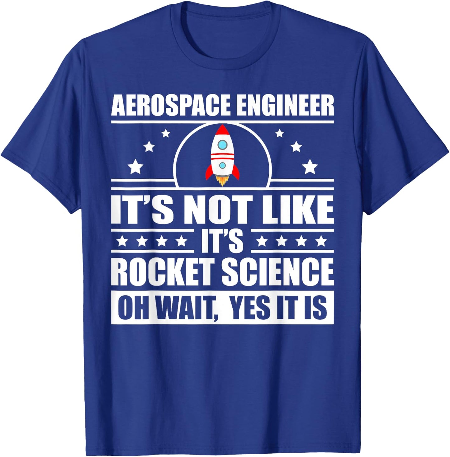 Cool Aerospace Engineer Women Rocket Scientist Space T-Shirt - T-Shirt | Royal