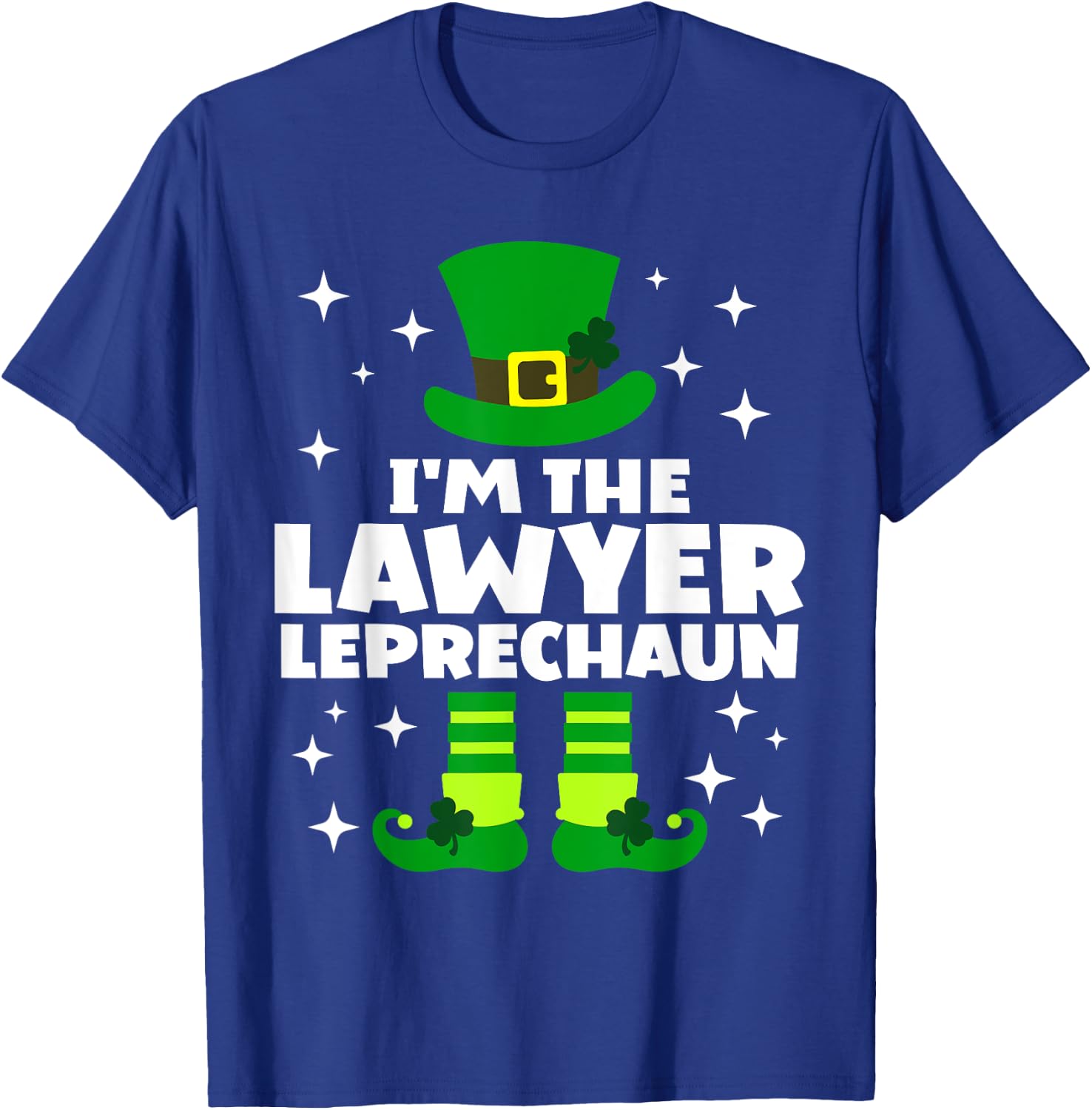 Funny Irish Lawyer Leprechaun Happy St Patricks Day Ireland T-Shirt - T-Shirt | Royal