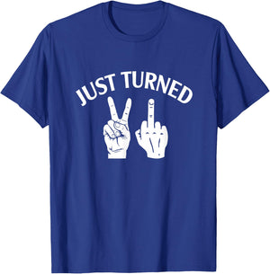 Just Turn 21 Funny 21st Birthday Party BFF Best Friends Bday T-Shirt - T-Shirt | Royal