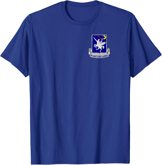 160th SOAR - USASOAC - Nightstalkers DUI T-Shirt - T-Shirt | Royal