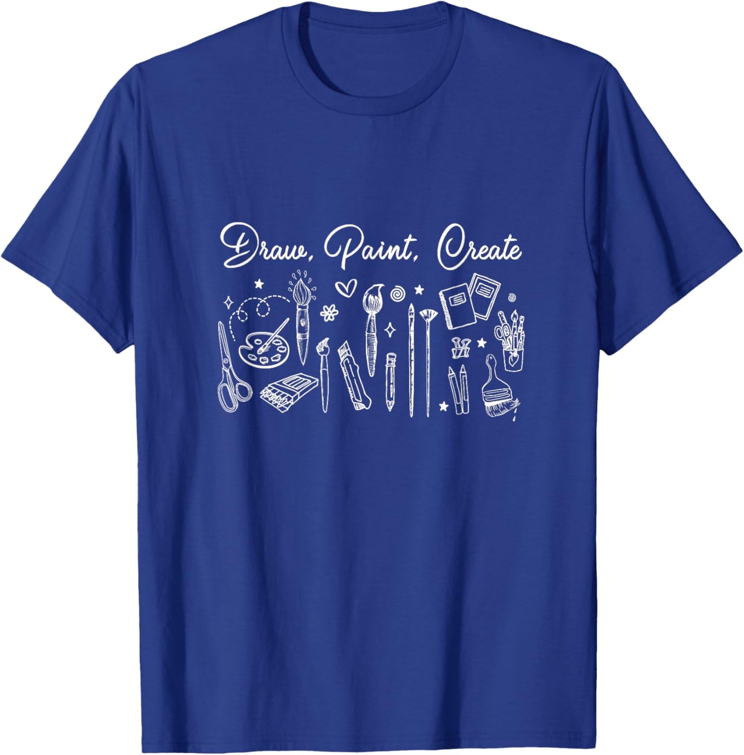 Drawing Painting Creating Proud Art Teacher Artist Painter Women T-Shirt - T-Shirt | Royal