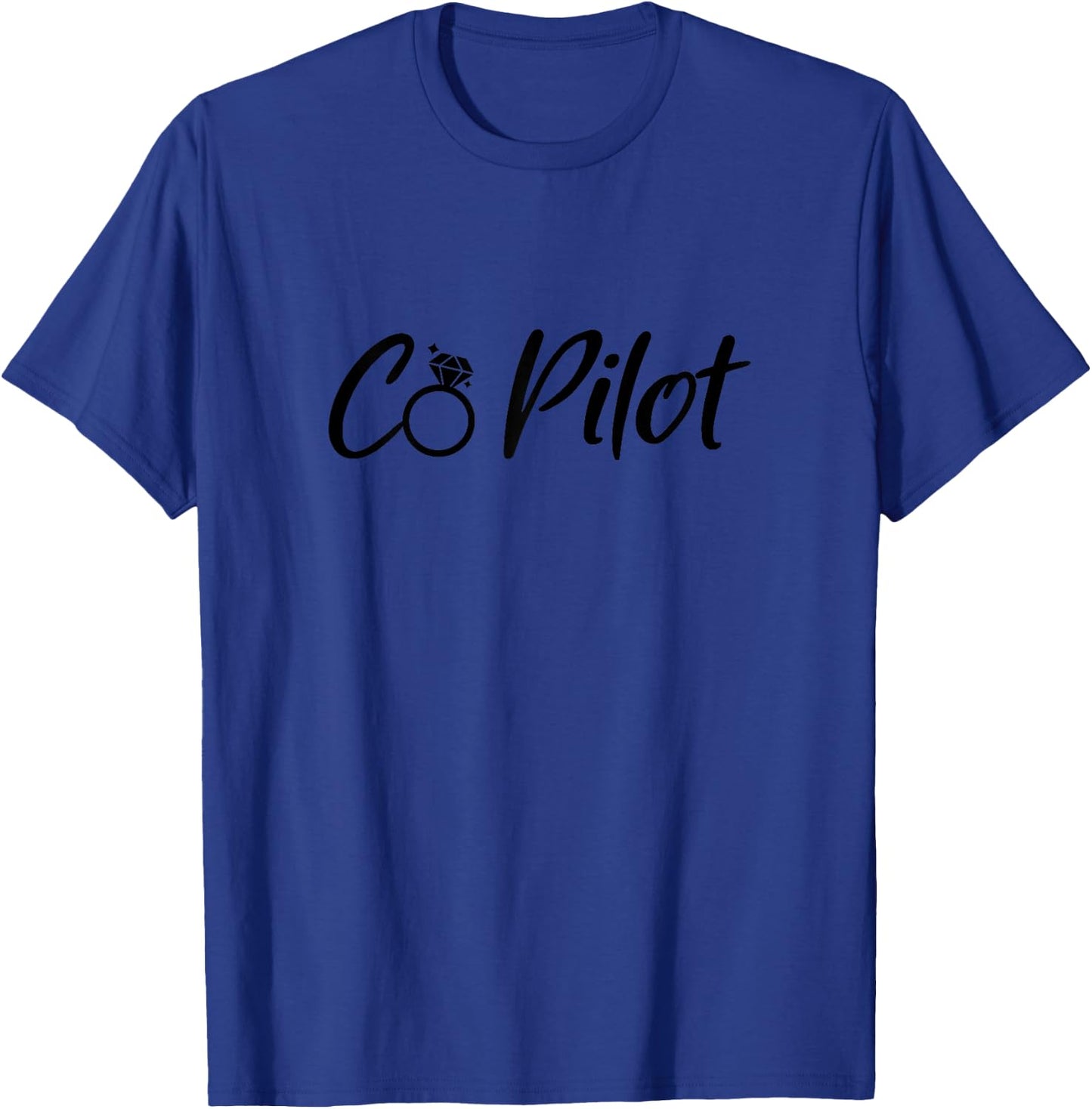 Co Pilot, Pilot Wife T-Shirt - T-Shirt | Royal