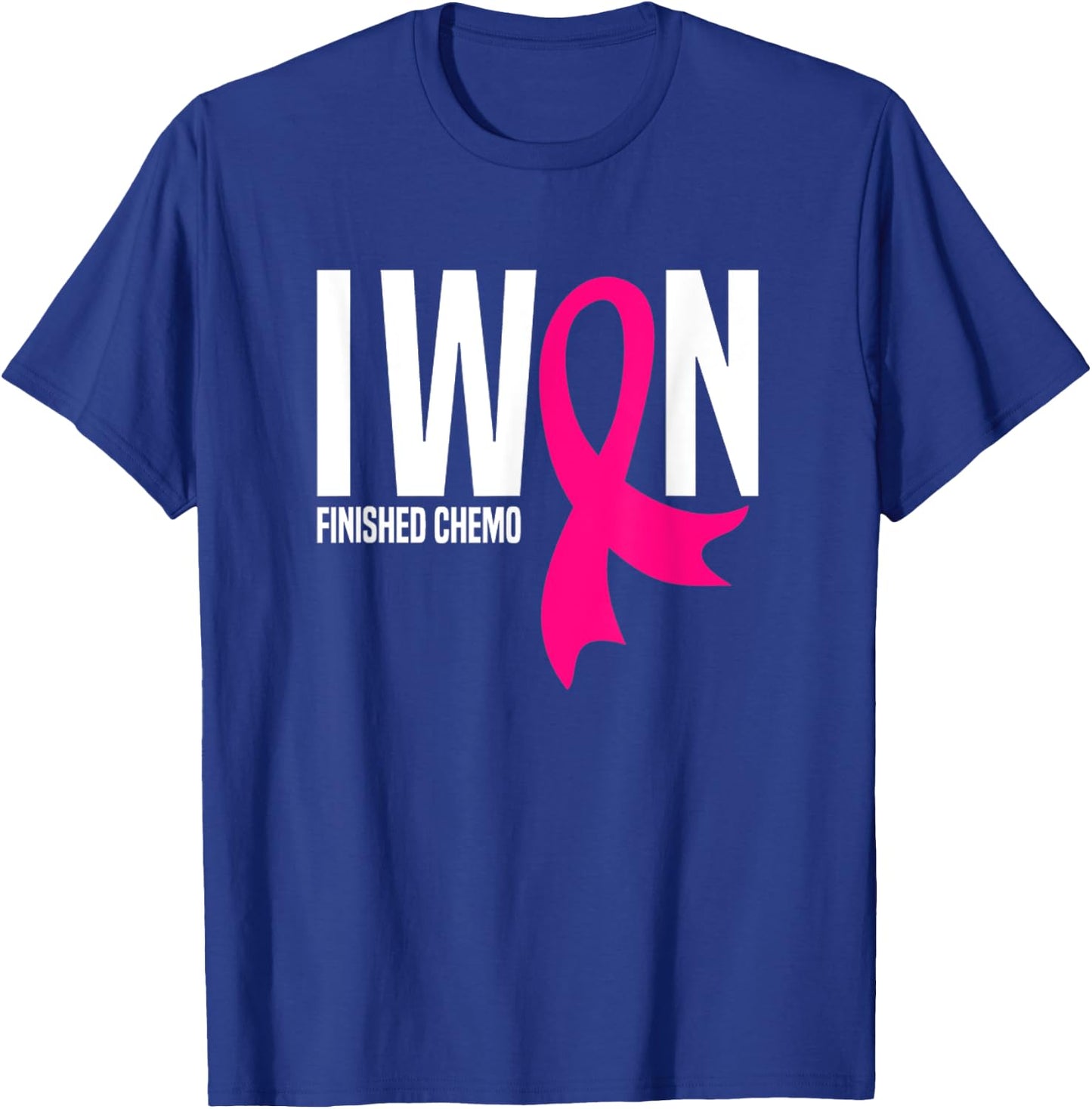 I Won Finished Chemo Breast Cancer Survivor T-Shirt - T-Shirt | Royal