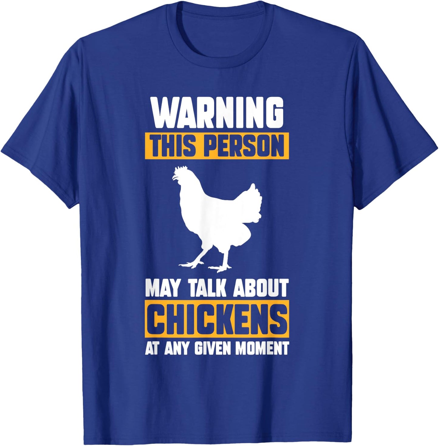 Chicken Farmer Gifts Kids -Adults Chicken Themed Black Small Short Sleeve Modern Chicken Design Lightweight T-Shirt - T-Shirt | Royal