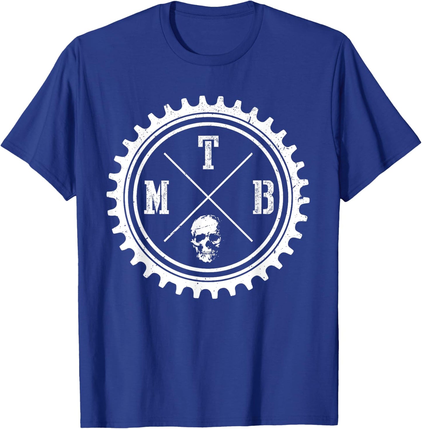 MTB Mountain Bike Downhill Biking Cycling Cyclist Biker T-Shirt - T-Shirt | Royal
