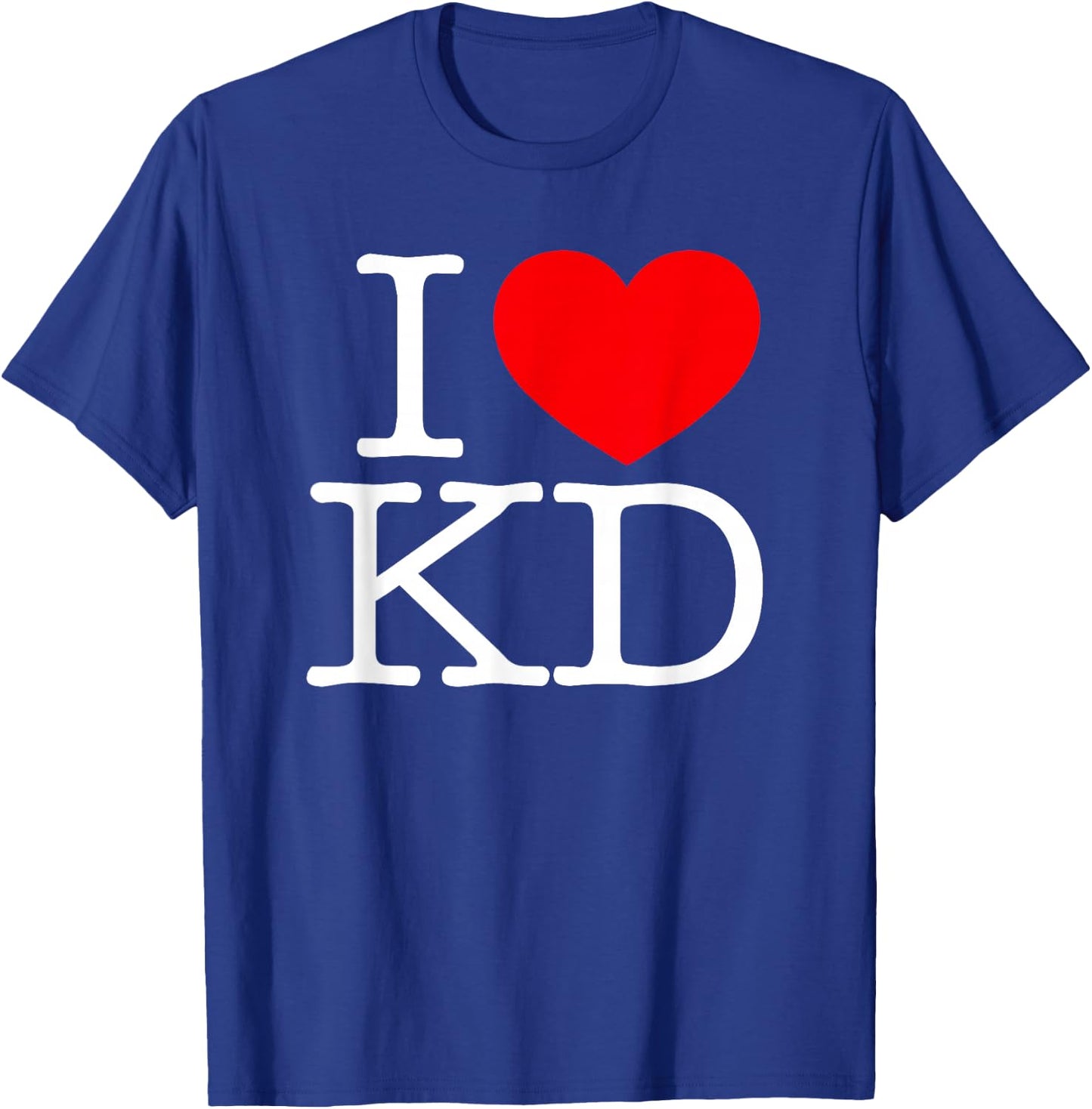 I Love (Heart) KD T-Shirt - T-Shirt | Royal