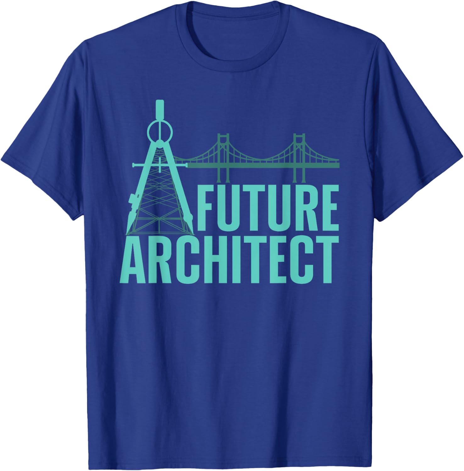 Cool Future Architect Art Boy Girl Kids Architecture Student T-Shirt - T-Shirt | Royal