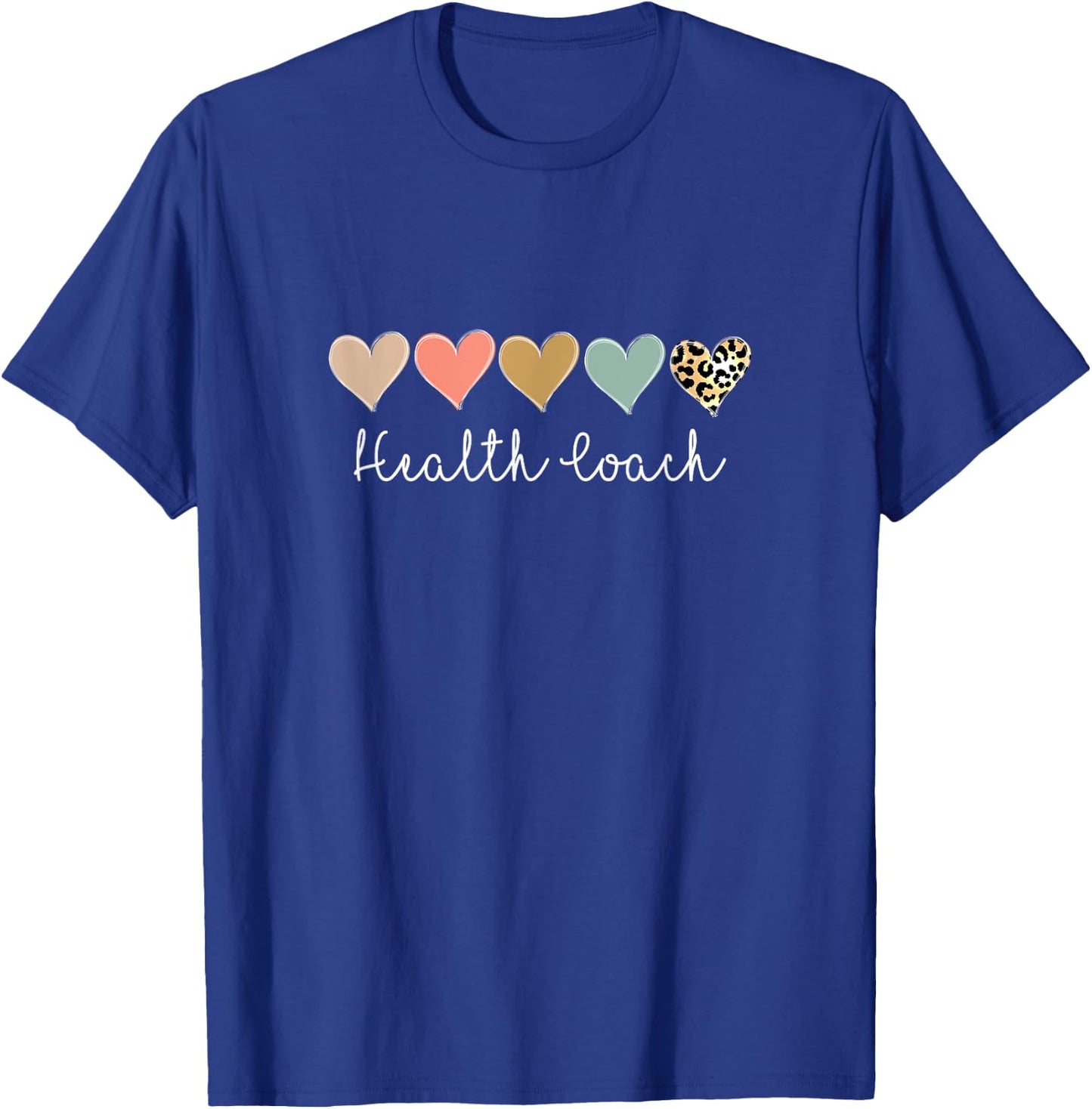 Health Coach, Leopard Wellness Health Coach T-Shirt - T-Shirt | Royal