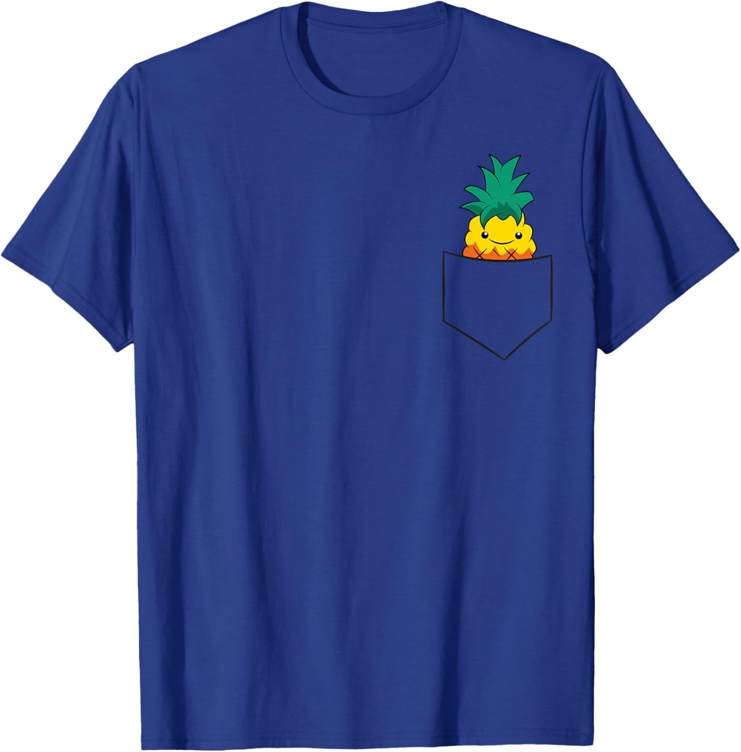 Funny Fruit in A Pocket Summer Pineapple Love Pineapples T-Shirt - T-Shirt | Royal