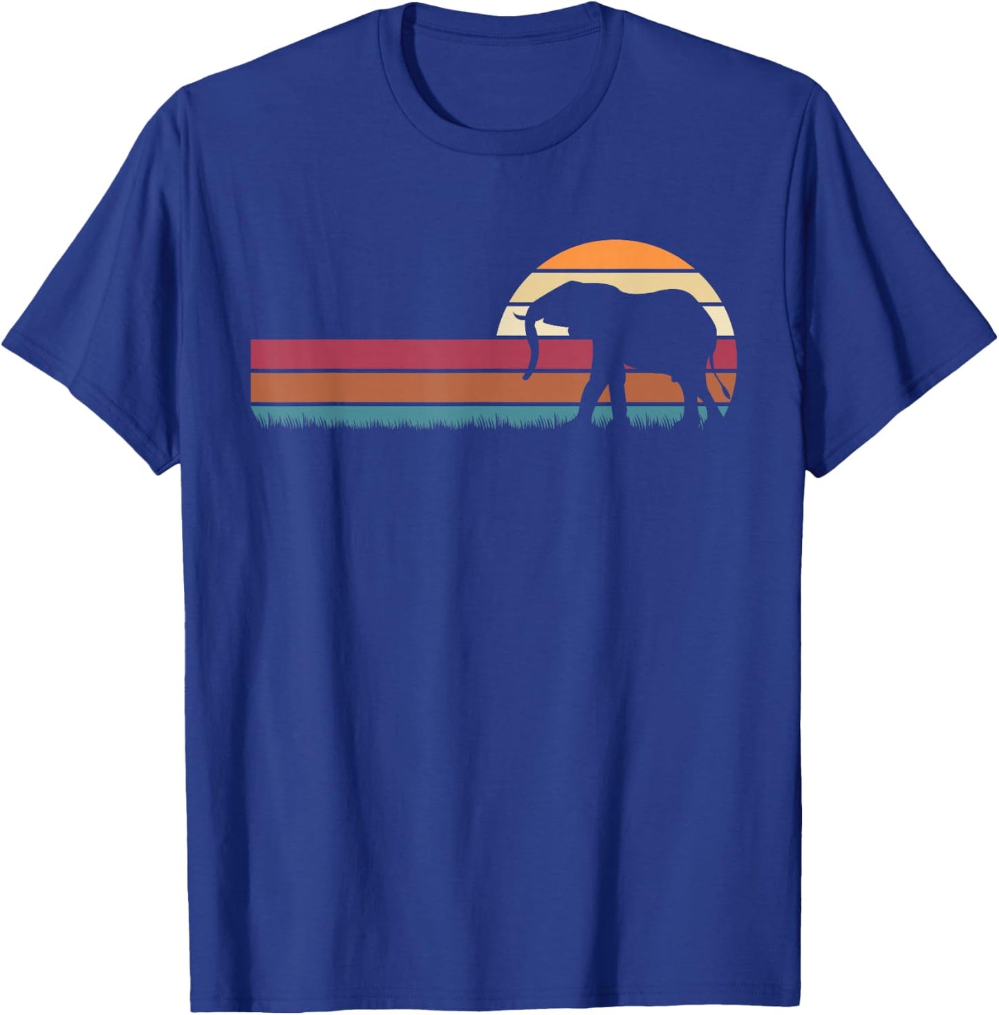 Vintage Retro Elephant T-Shirt - T-Shirt | Royal