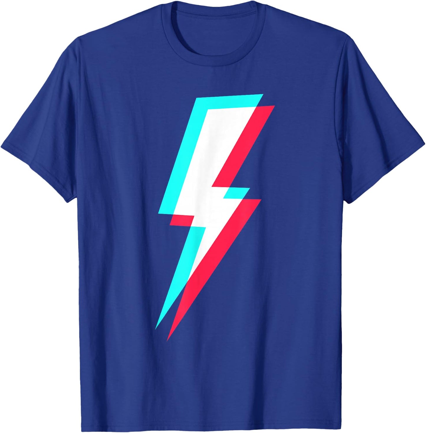 Lightning Symbol Power Electricity Bolt Graphic T-Shirt - T-Shirt | Royal