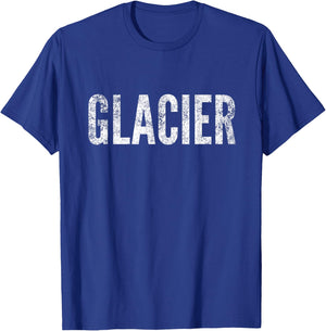 Glacier National Park Distressed Graphic T-Shirt - T-Shirt | Royal