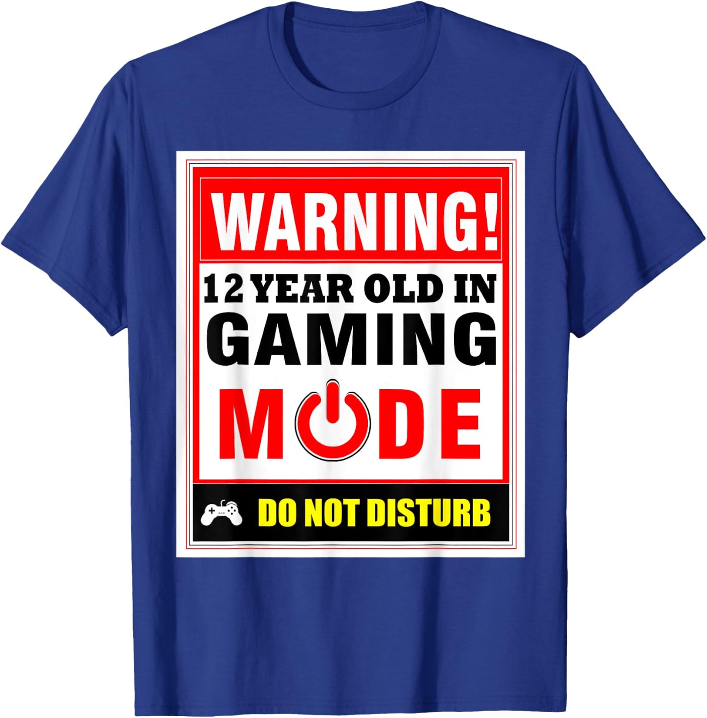 12th Birthday Gamer Boys Girls PC Gaming Shirt T-Shirt - T-Shirt | Royal