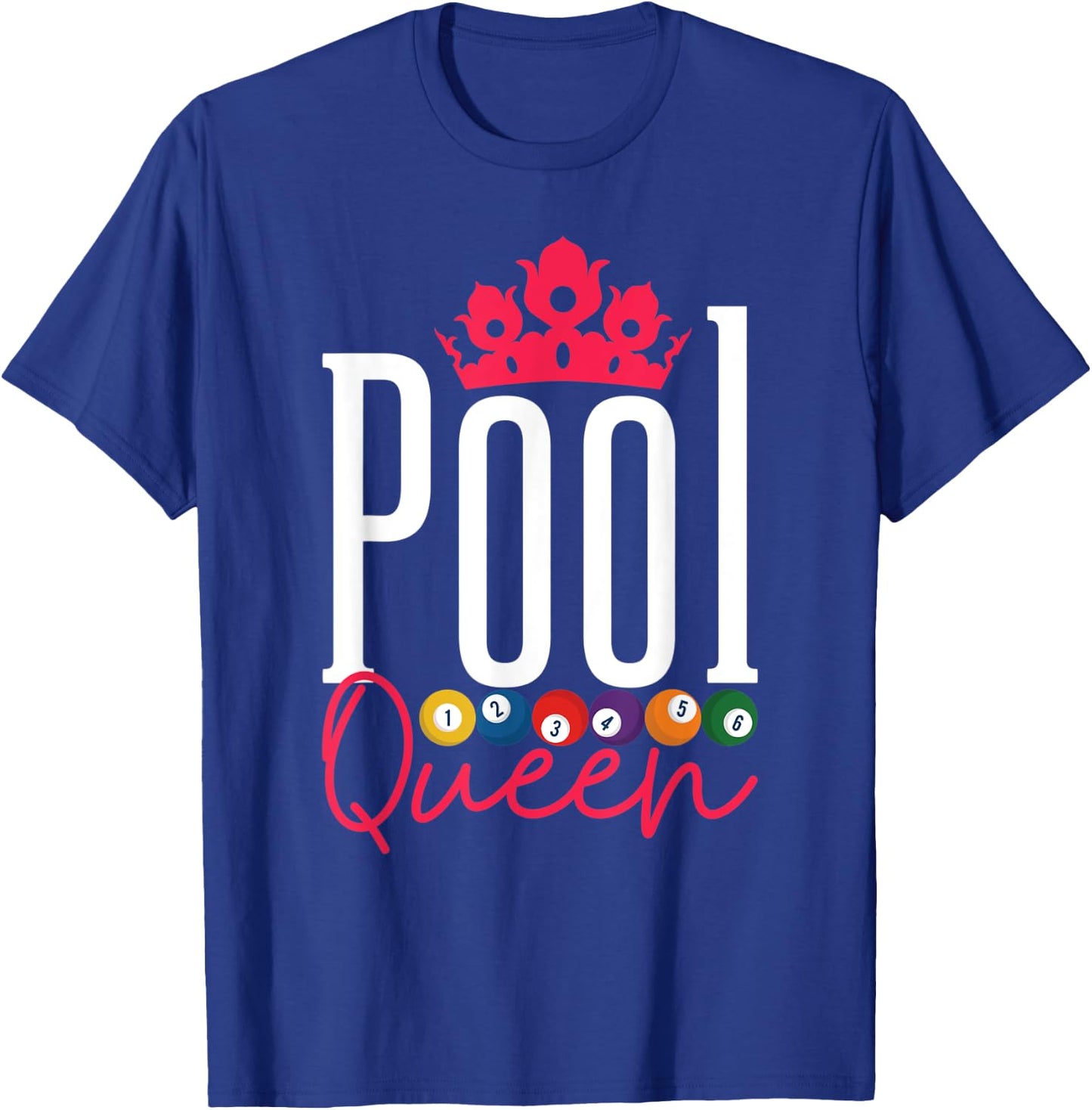 Pool Queen Pool Billiard Snooker Player T-Shirt - T-Shirt | Royal