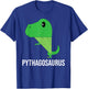 Pythagora's Formula Maths Teacher Nerd T-Rex Dinosaur T-Shirt - T-Shirt | Royal