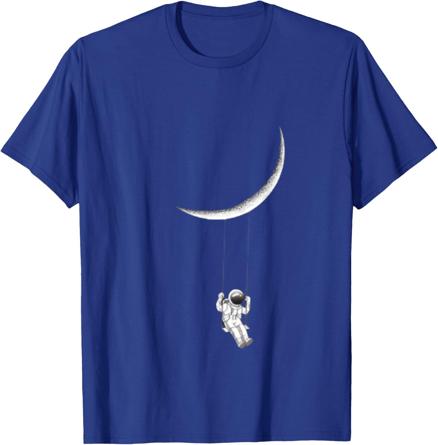 Astronaut swinging on moon T-Shirt - T-Shirt | Royal