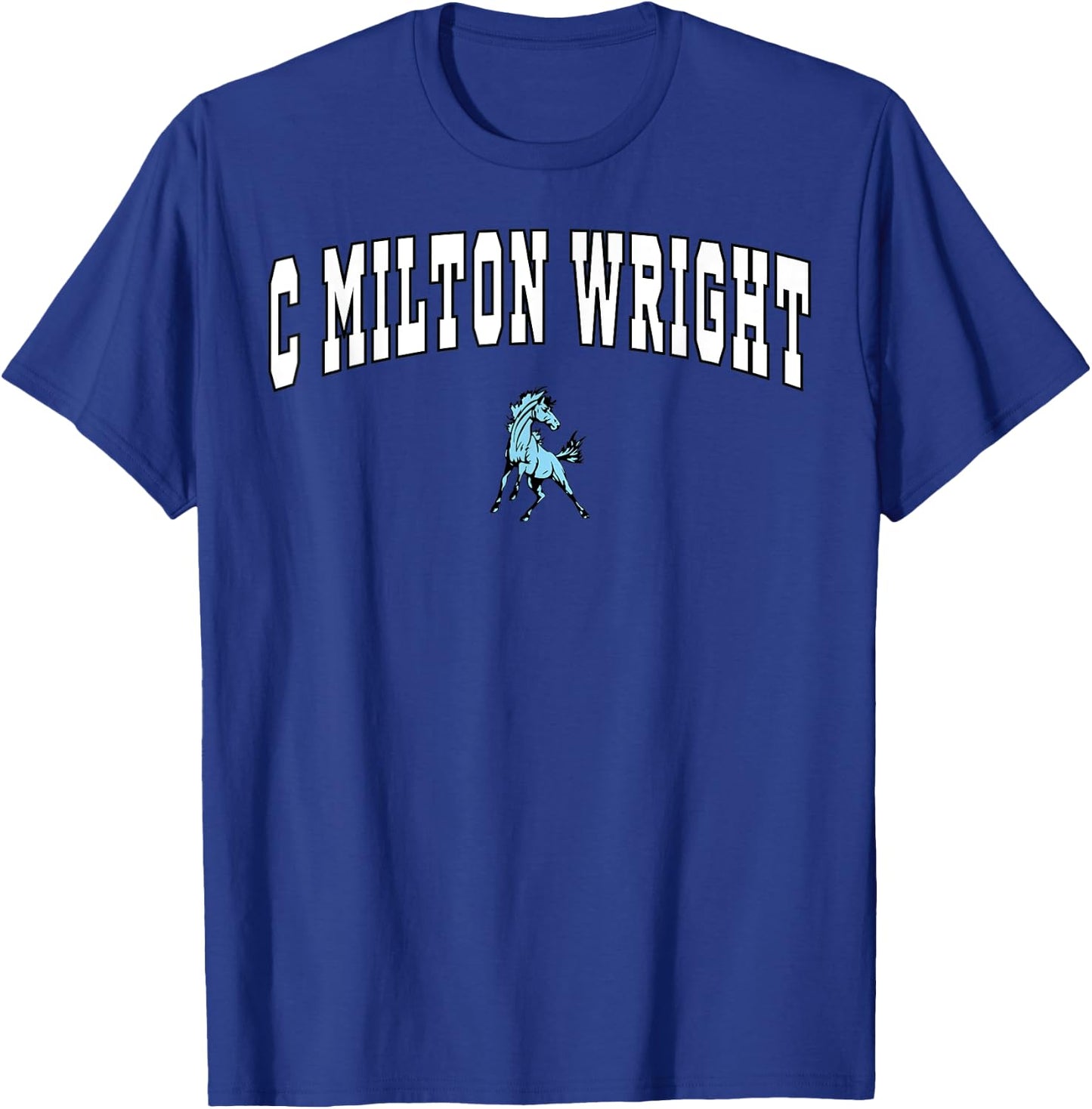 C Milton Wright High School Mustangs T-Shirt - T-Shirt | Royal