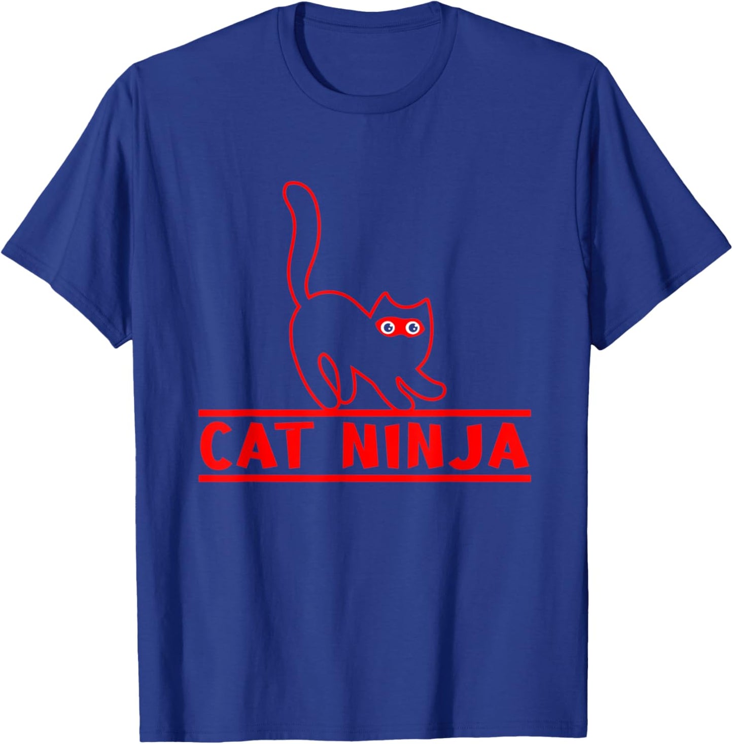 Cute Cat Ninja Funny Animals Meow Cool Black Cat Pets Women T-Shirt - T-Shirt | Royal