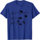Cute Bunny Rabbit Playing Music Notes Musician T-Shirt - T-Shirt | Royal