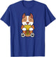 Chinese Costume Mooncake Pit Bull Dog T-Shirt - T-Shirt | Royal