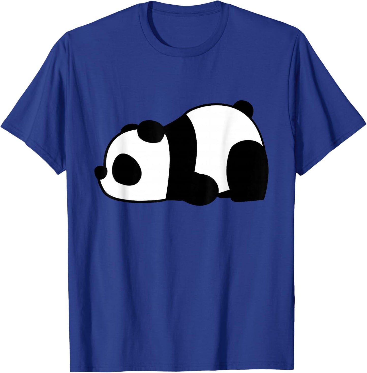 Funny Cute Lazy Panda T-Shirt - T-Shirt | Royal