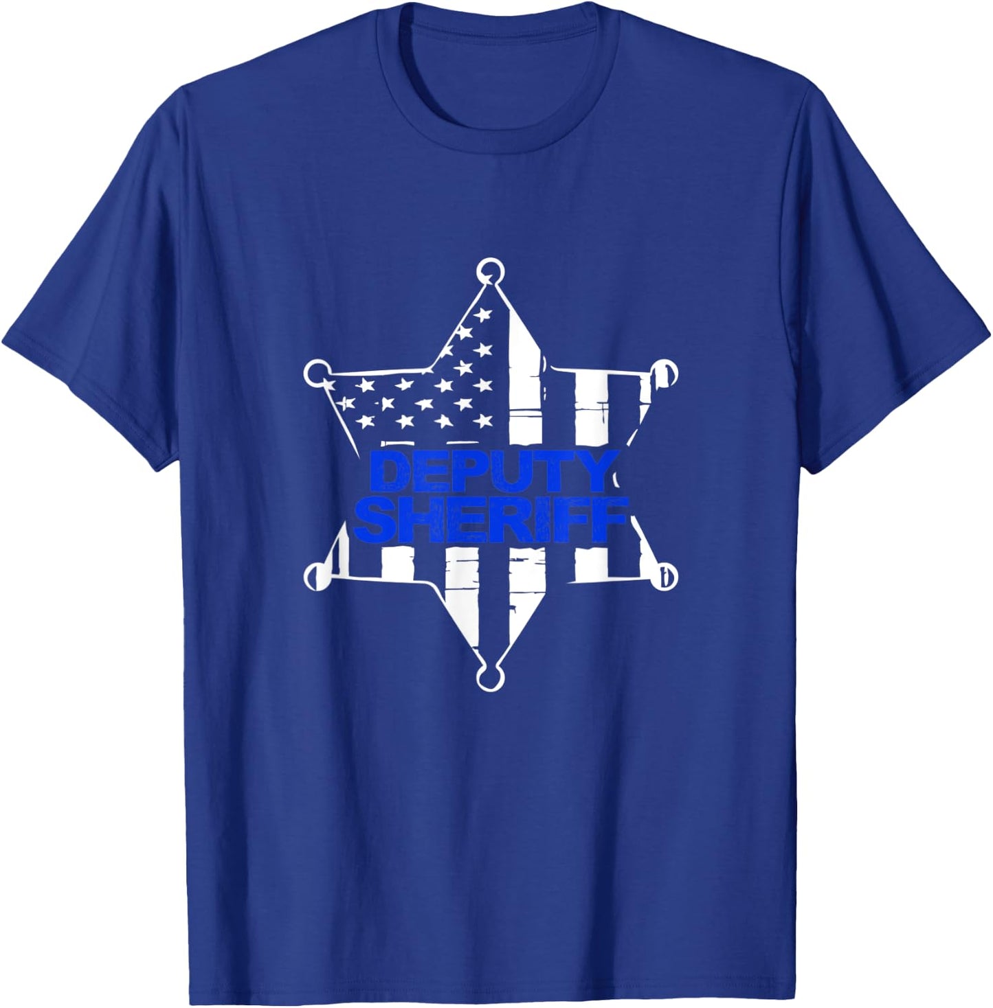 Deputy Sheriff Blue Thin Line T-Shirt - T-Shirt | Royal
