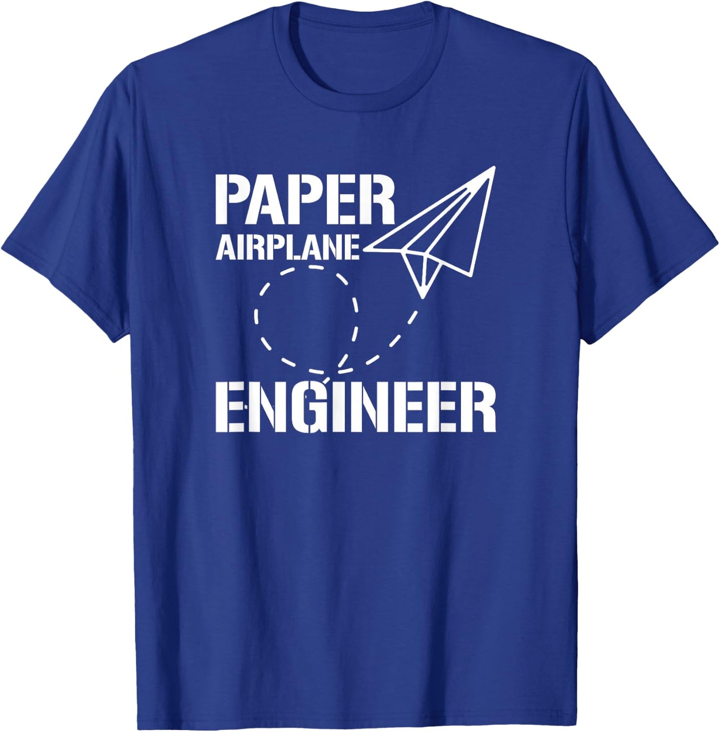 Paper Airplane Engineer, Paper Plane Builder T-Shirt - T-Shirt | Royal