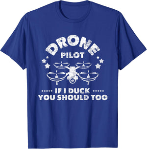 Drone Pilot - Flight Lover Aviator Quadcopter Flying Expert T-Shirt - T-Shirt | Royal