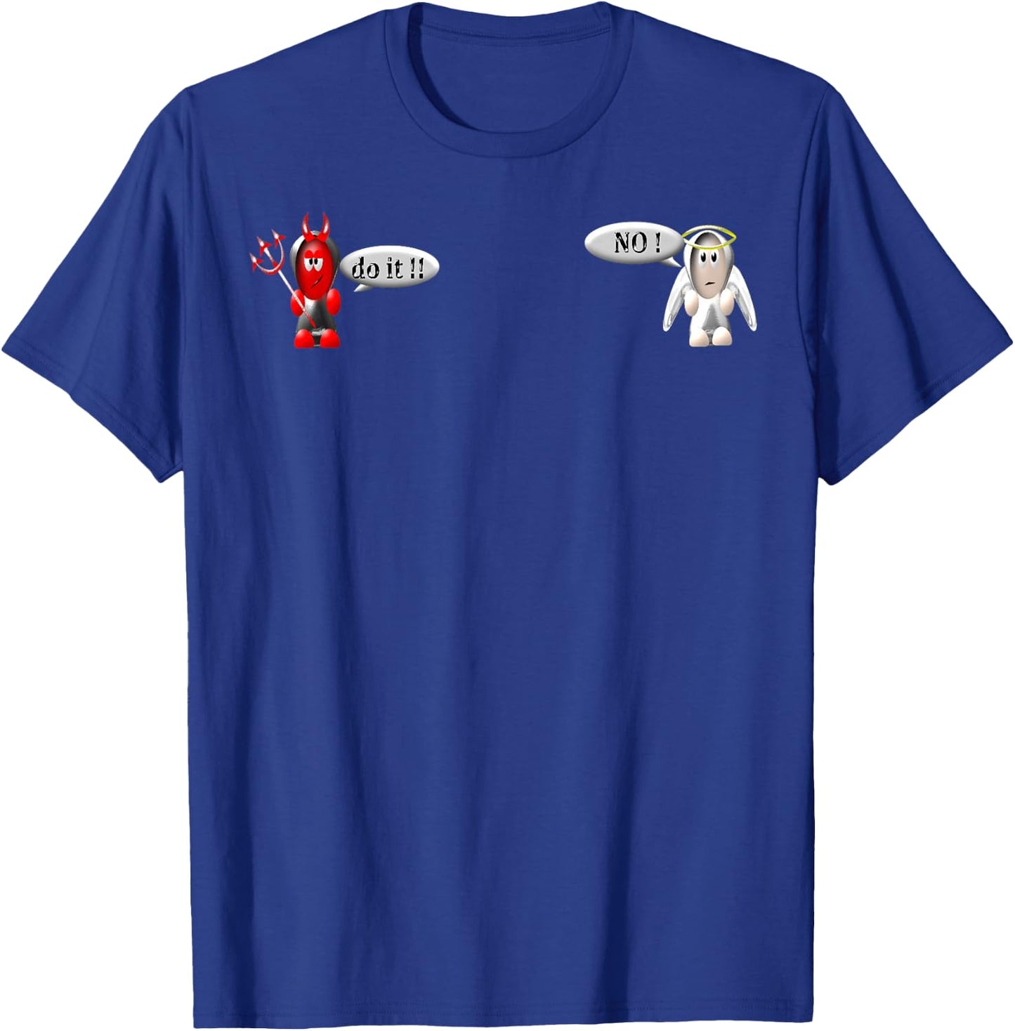 Angel and Devil T-Shirt - T-Shirt | Royal