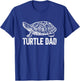 Retro Turtle Dad Turtle Daddy Tortoise Lover Father's Day T-Shirt - T-Shirt | Royal