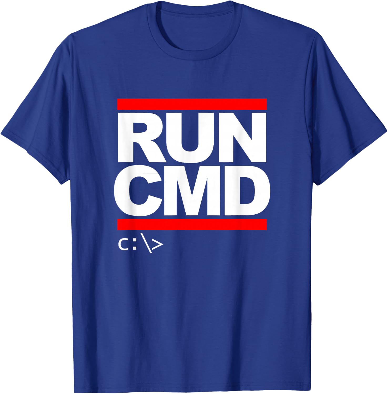 Run CMD for Programmers and Admins T-Shirt - T-Shirt | Royal