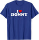 I Love Donny - Heart T-Shirt - T-Shirt | Royal