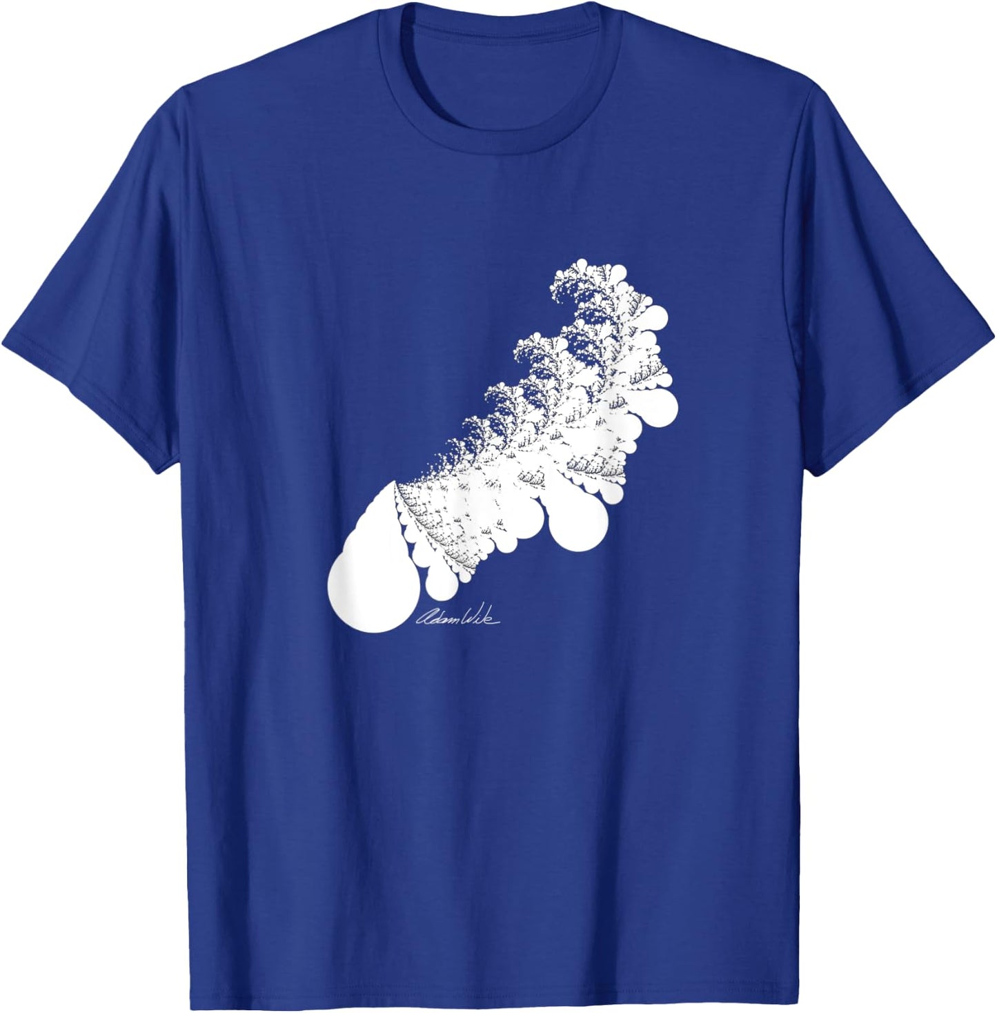 Tsunami Big Wave Ink Blot Rorschach Test Art Design T-Shirt - T-Shirt | Royal