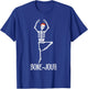 Bone-jour Skeleton French Halloween Costume T-Shirt - T-Shirt | Royal