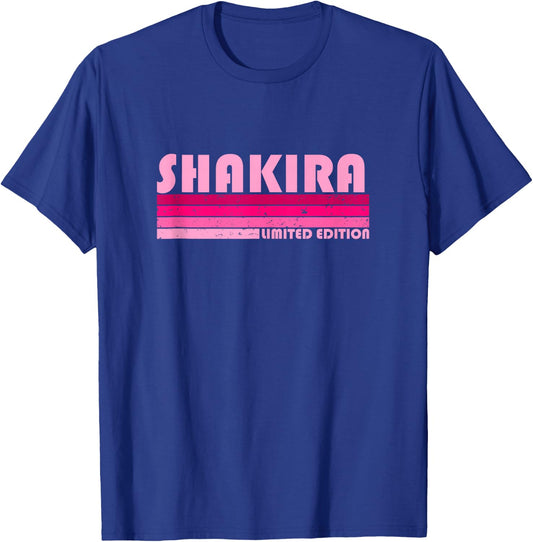 Shakira Name Personalized Retro Vintage 80s 90s Birthday T-Shirt - T-Shirt | Royal