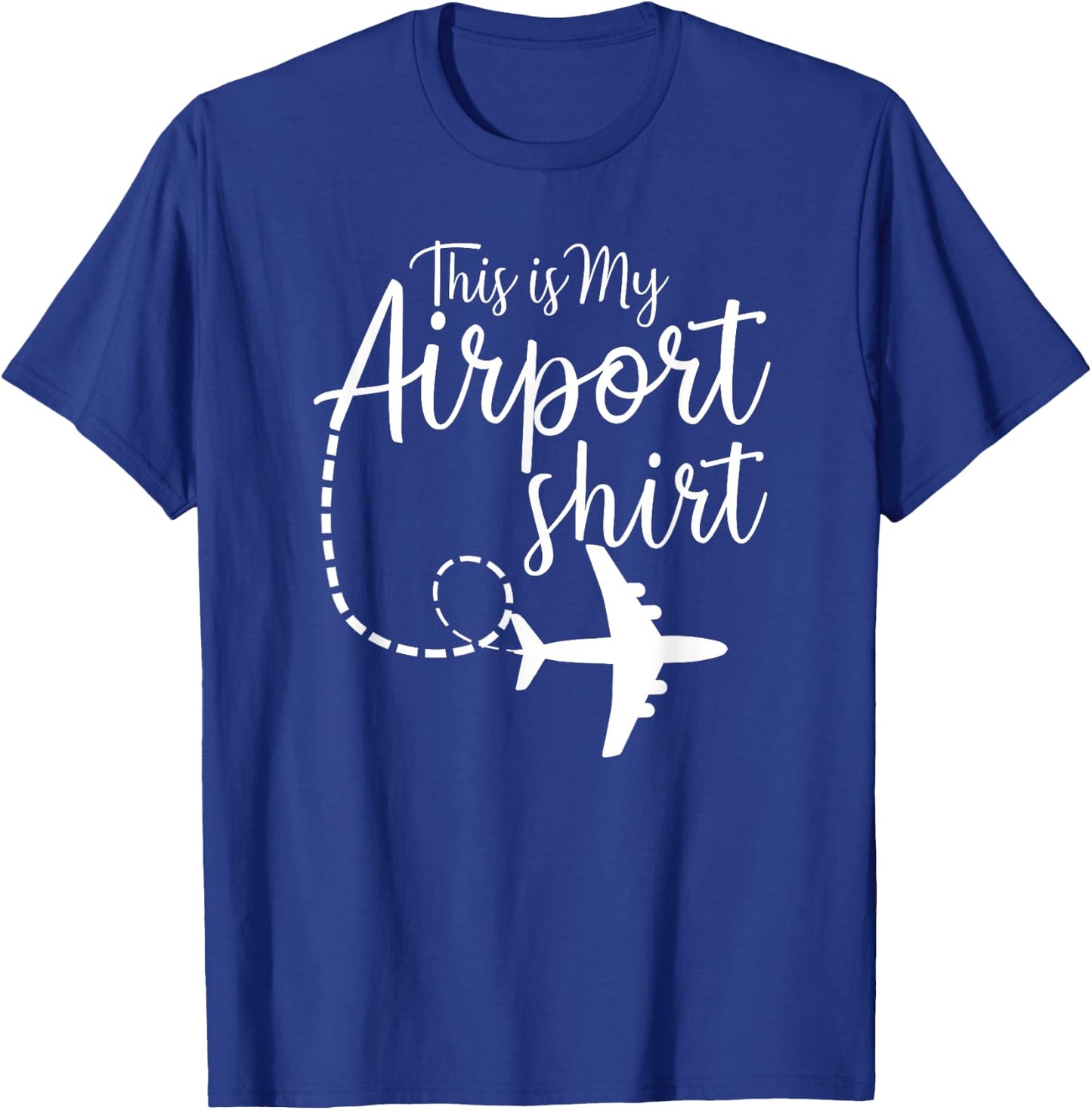 This Is My Airport Airplane Mode Traveling Vacation T-Shirt - T-Shirt | Royal