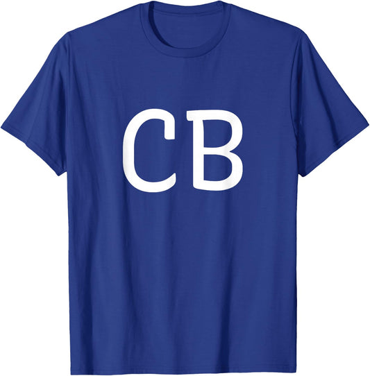 CB Two Letter Pair - Elegant Personalized Initials T-Shirt - T-Shirt | Royal