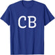CB Two Letter Pair - Elegant Personalized Initials T-Shirt - T-Shirt | Royal