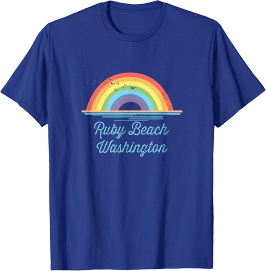 Ruby Beach Washington Souvenir Graphic T-Shirt - T-Shirt | Royal